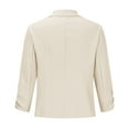 thumbnail image 6 of Women's Business Casual Blazer 3/4 Sleeve Unstructured Lightweight Office Jacket for Professional Wear, 6 of 6