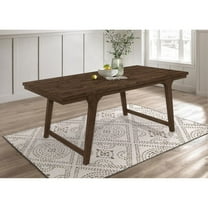 Coaster Reynolds Farmhouse Wood Rectangular Dining Table in Brown Oak