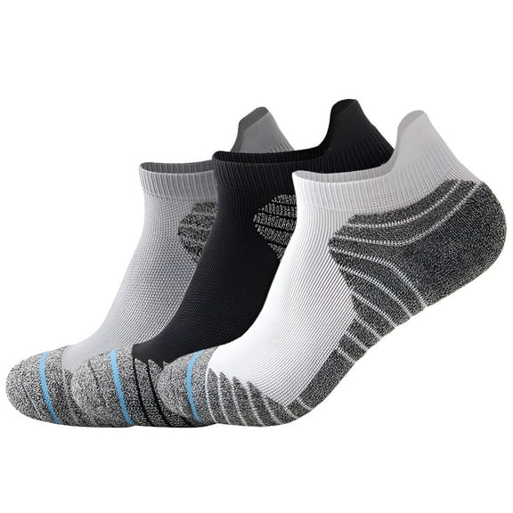 TELOLY 3Pairs Mens Socks9-13Mens Ankle Socks Size 9-11 Men's Socks ,Colormixing1