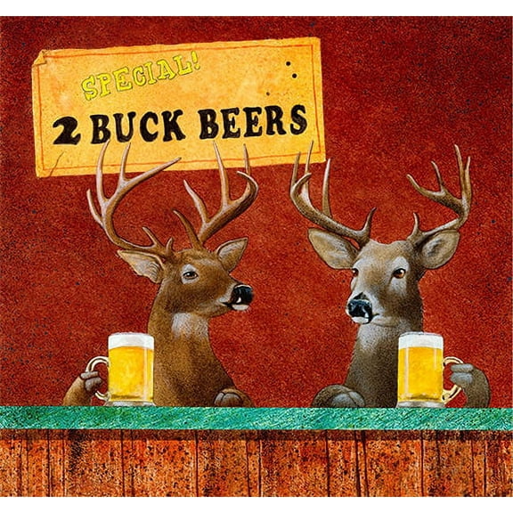 Two Buck Beers Novelty Sign | Indoor/Outdoor | Funny Home Décor for Garages, Living Rooms, Bedroom, Offices | SignMission personalized gift Wall Plaque Decoration