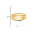 thumbnail image 5 of 14k Yellow Gold 5mm Milgrain Half Round Wedding Band Size 11.5, 5 of 6