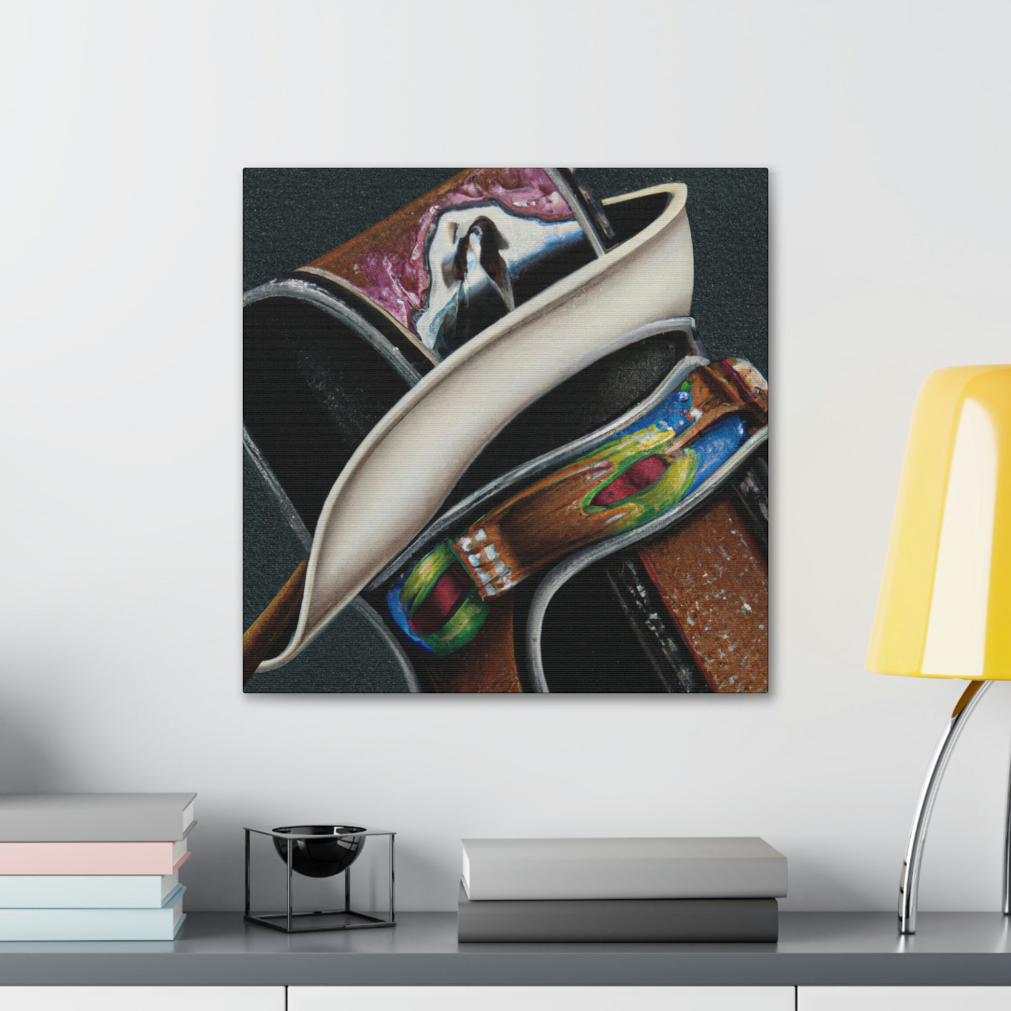 "Leather Holster Exposed. - Canvas
