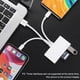 thumbnail image 5 of Type-C USB Lightning 3-Port USB Hub 5 in 1 Flash Drive SD TF Card Reader Adapter, 5 of 5