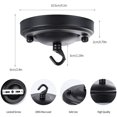 thumbnail image 4 of Ceiling Light Canopy Metal Ceiling Hook Plate Holder Light Fitting Accessory for Bird Cages and DIY Lighting Fixtures Heavy Duty Retro, 4 of 4