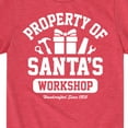 thumbnail image 3 of Instant Message - Property Of Santas Workshop Christmas - Toddler & Youth Short Sleeve Graphic T-Shirt, 3 of 6