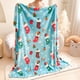 thumbnail image 4 of Manta de Franela para Siesta Infantil de 99 X 69 Cm de Grosor, Suave Forro Polar de Lana, con Estampado Navideño a Cuadros, Acogedora Manta de Toalla Facial para Bebé | Manta de Viaje Cálida para La, 4 of 6