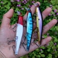 thumbnail image 3 of 2PC Fishing Lures Jigs Outdoor Fishing Gear 13g/11cm Hard Sea Fishing Bait Sea Fishing Sinking Minnow With Hook, 3 of 10