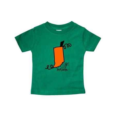 

Inktastic Fallin for Indiana Pumpkin Silhouette Gift Baby Boy or Baby Girl T-Shirt