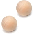 thumbnail image 1 of Nvzi Bolas de madera de 3 pulgadas (2 paquetes), bola de madera de repuesto para decantadores de vino de vidrio y tapas de jarras, diámetro de 3 pulgadas/7,5 cm, cuentas de madera para manualidades, 1 of 5