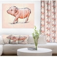 thumbnail image 1 of Design Art - Happy Pig Portrait in Brush Painting, 1 of 3