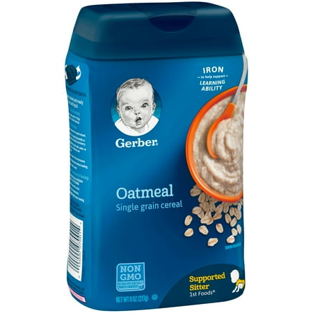 Gerber Single-Grain Oatmeal Baby Cereal, 8 oz