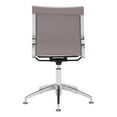 thumbnail image 3 of Glider Conference Chair Taupe Office Chair, Modern Style, Plush and durable faux leather fabric, Plywood, Indoor Office, 3 of 6