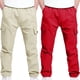 thumbnail image 1 of Cowsor 2PC Boys Cargo Sweatpants Casual Hiking Pants Joggers Athletic Trousers Cotton Loose Straight Pants for Men, 1 of 6