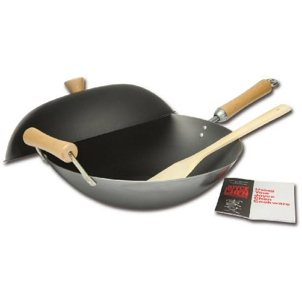Joyce Chen 219972, Classic Series Carbon Steel Wok Set, 4Piece