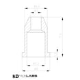 thumbnail image 2 of KD By AxLabs String-Through Bullet Ferrules (6), 2 of 3