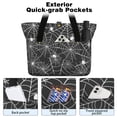 thumbnail image 2 of Tote Bag for Women - Halloween Spider Webs with Spiders Shoulder Bag - Large Utility Work Duffle Bag with Zipper Handbag for Travel, Work, Sprots, 2 of 5