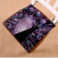 thumbnail image 1 of ABPHQTO Purple Peacock Feature Cojín de silla Cojín de asiento Cojín de silla Cojín de suelo con cojín interior con memoria transpirable y lazos Impresión a dos lados 45x45 cm ABPHQTO Chair-SL-74-18x18, 1 of 2