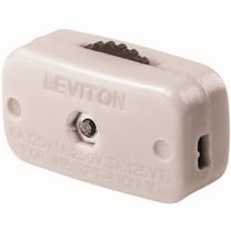 Leviton Cord Switch C24-00423-3KW - 3/6A 125/250V - White
