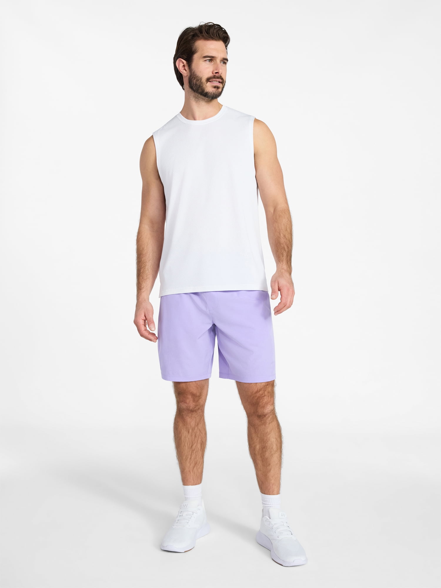 Athletic Works Men's and Big Men's Woven Running Shorts, 6" and 8" Inseams, Sizes XS-5XL