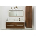 thumbnail image 2 of Hanson 4 lights bath sconce in black with brass with clear shade, 2 of 3