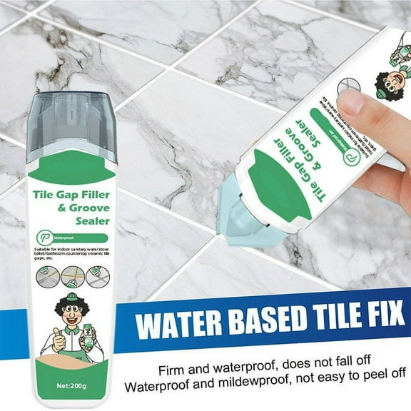 Foqnuq Ceramic Tile Caulking Agent Glue for Floor Tile Gaps, Mildew-Proof, Seamless Finish for Kitchen and Bathroom Repair