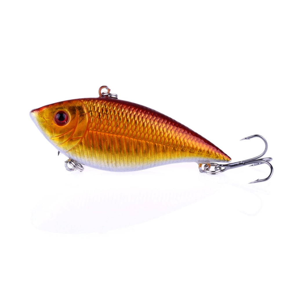 HENGJIA 5PCS Lipless Crankbaits for Bass, Fishing Lures Minnow VIB Hard Baits Top Water Lures Fishing Lure for Saltwater Freshwater Bass, Redfish, Trout, Walleye