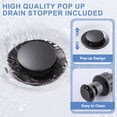 thumbnail image 6 of Wowow 4 in. Centerset Double Handle High Arc Bathroom Faucet with Drain Kit Included in Oil Rubbed Bronze, 6 of 8