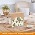 thumbnail image 4 of Ryvnso Acrylic Napkin Holder Table Kitchen Paper Tissue Organization 2 Pack Cactus and Pink Flowers, 4 of 7