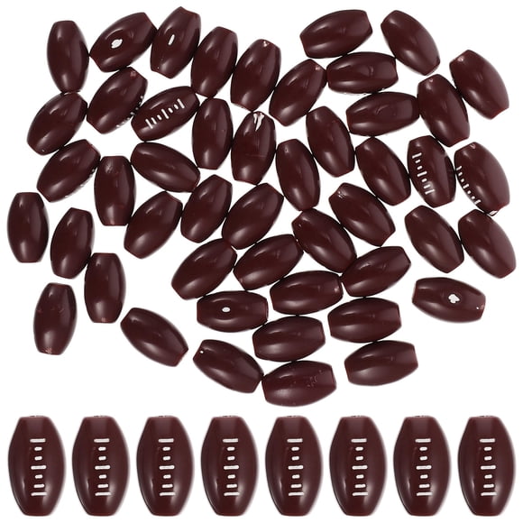USHOBE 150Pcs Soccer Beads For Bracelets Acrylic Oval Shaped Diy Jewelry Making For Coaches