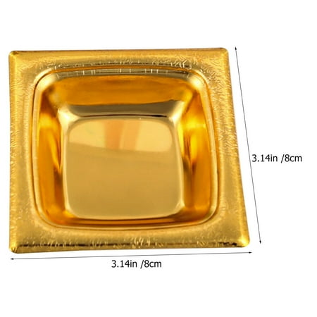 

Metal Snack Plate Snack Holder Dessert Bowl Restaurant Food Storage Plate