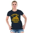 thumbnail image 4 of Funny Virginia Thanksgiving VA Turkey Womens Slim Fit Graphic Tee Brisco Brands L, 4 of 5
