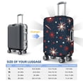 thumbnail image 2 of Multi-Size Suitcase Protective Cover Full Range Double Stitching Invisible Zipper For Travel Business Independence Day Theme Star (11) Small, 2 of 8