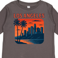 thumbnail image 4 of Inktastic Los Angeles Palm Trees Sunset Boys or Girls Long Sleeve Toddler T-Shirt, 4 of 5