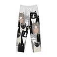 thumbnail image 4 of Daiia Colors Cats Men's Sleep Pant with Pockets and Drawstring,Pajama Pants-X-Large, 4 of 9