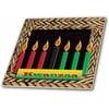 ct_12985_4 Kwanzaa Candles Ceramic Tile, 12-Inch