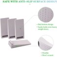 thumbnail image 2 of Topes de puerta de goma versátiles de alta calidad, diseño hueco antideslizante para suelo, tope de puerta apilable resistente para puertas de madera, metal y vidrio, cuña de tope de puerta apilable, 2 of 5