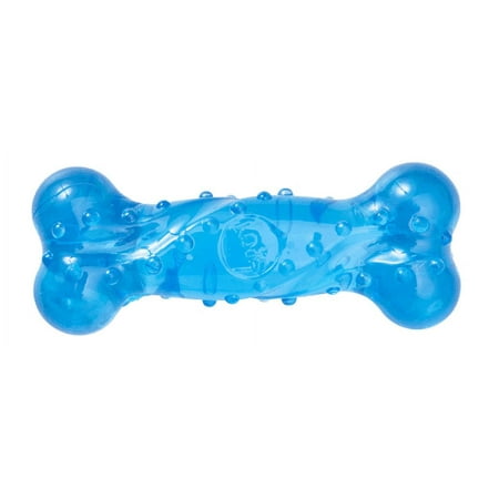 Bacon Flavored Scented Dog Toys Tough Blue Squeakers Choose Ball Bone or Tripod (Bone 6 )