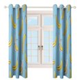 thumbnail image 4 of Colorful Yellow Banana 2pcs Blackout Curtains For Living Room Bedroom Grommet Top Window Set for Left And Right Biparting Open, 4 of 6