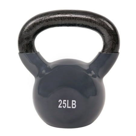 Sunny Health & Fitness 25 LB Kettlebell Vinyl Coated Weight Training w Free SunnyFit&reg; App - NO. 066-25