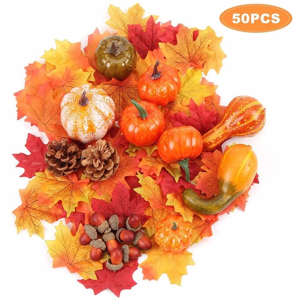 Ghost Pumpkin Fall Thanksgiving Decorating wonuu Fake Mini Pumpkins Artificial Pumpkins Fall Decorations for Halloween