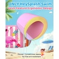 thumbnail image 2 of HeySplash Swim Vest for Kids,Pool Floaties with Adjustable Strap For 22-55 Lbs Kids,3-5 years old,Pink-Striped Flamingo, 2 of 8