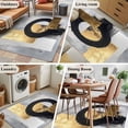 thumbnail image 6 of Black And Gold Area&nbsp;Rug 4x6ft round Watercolor Non-Slip&nbsp;Washable Square&nbsp;Rugs Soft Felt Indoor Floor Mat for Bedroom Kitchen Living Room Bathroom, 6 of 9