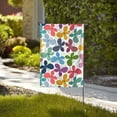 thumbnail image 4 of Wukai Colorful Butterflies Garden Flags Double Sided Welcome Garden Yard House Flags Outside Outdoor House (Only Flag), 4 of 8