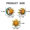 thumbnail image 7 of J-Fly Sun Face Metal Multicolor Iron Wall Art Decor, 40 Count, 7 of 7