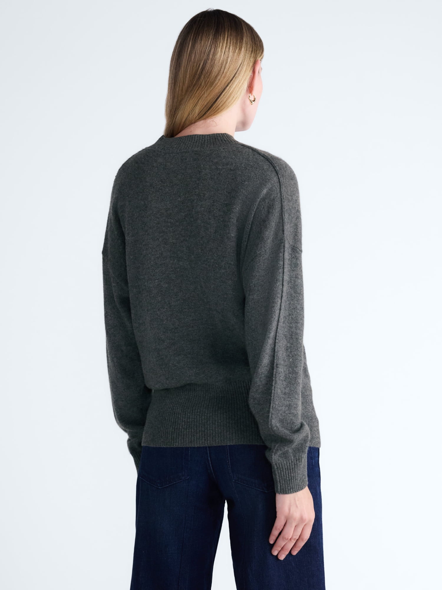 Scoop Women’s Cashmere Wedge Sweater, Lightweight, Sizes XS-XXL