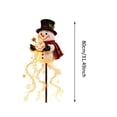 thumbnail image 3 of Liaiai Magic Fountain - Flowing Snowflake LED Christmas Garden Light, Solar Powered Outdoor Yard Decor with Stars Warm Glow Garden Stake for Christmas Holiday Decoration,Snowman, 3 of 9