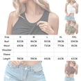 thumbnail image 4 of Pxiakgy Seamless Workout Tank Top for Women with Built In Bra, Padded Racerback Athletic Yoga Camisole Women's Solid Color Round Neck Vest Fashion Casual Top Brown S, 4 of 9