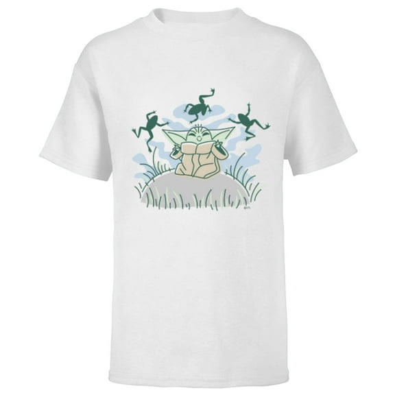 Star Wars Grogu Snack Time - Short Sleeve T-Shirt for Kids - Customized-White