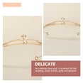 thumbnail image 3 of ETHZZLE Girl Tiara Bridal Tiara Rhinestone Crown Golden Zinc Alloy 1Set, 3 of 8