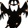 thumbnail image 2 of Lámpara colgante de Halloween Decoración de luces góticas de madera para fiesta de club (fantasma), 2 of 3